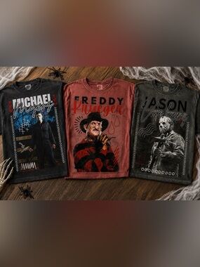 Lot of 3 Halloween Comfort Colors Tshirts Small-XL